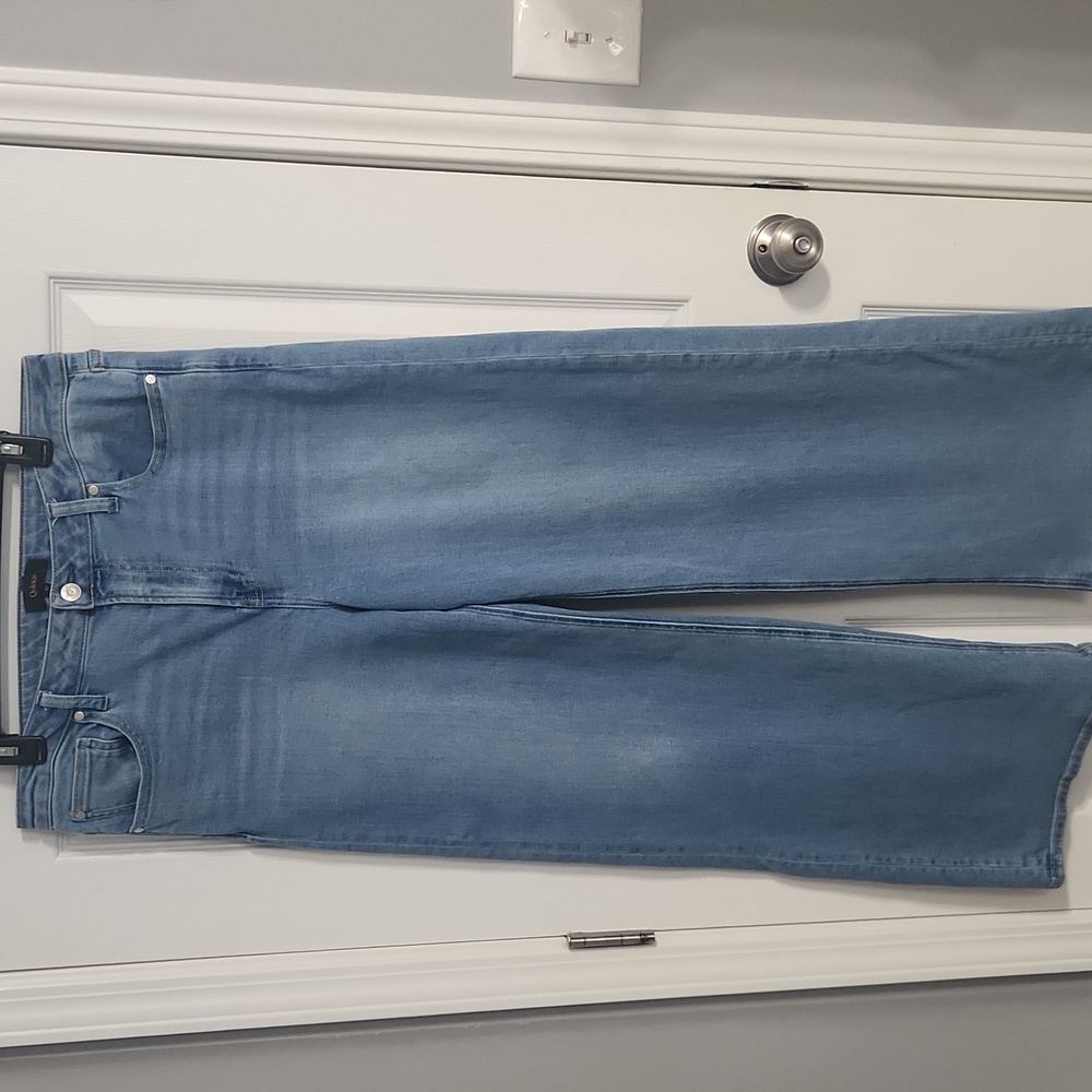 Quince Light Blue Flare & Wide Leg Jeans - Picture 3 of 12